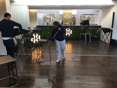 Servicio de limpieza para eventos